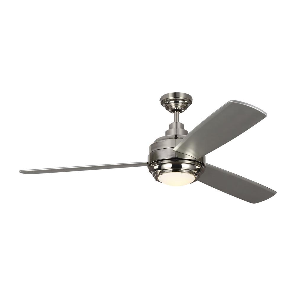 Monte Carlo TOB by Thomas O'Brien Aerotour 56 in. Integrated LED Polished Nickel Ceiling Fan with Silver Blades and Light Kit was $749.96 now $449.97 (40.0% off)