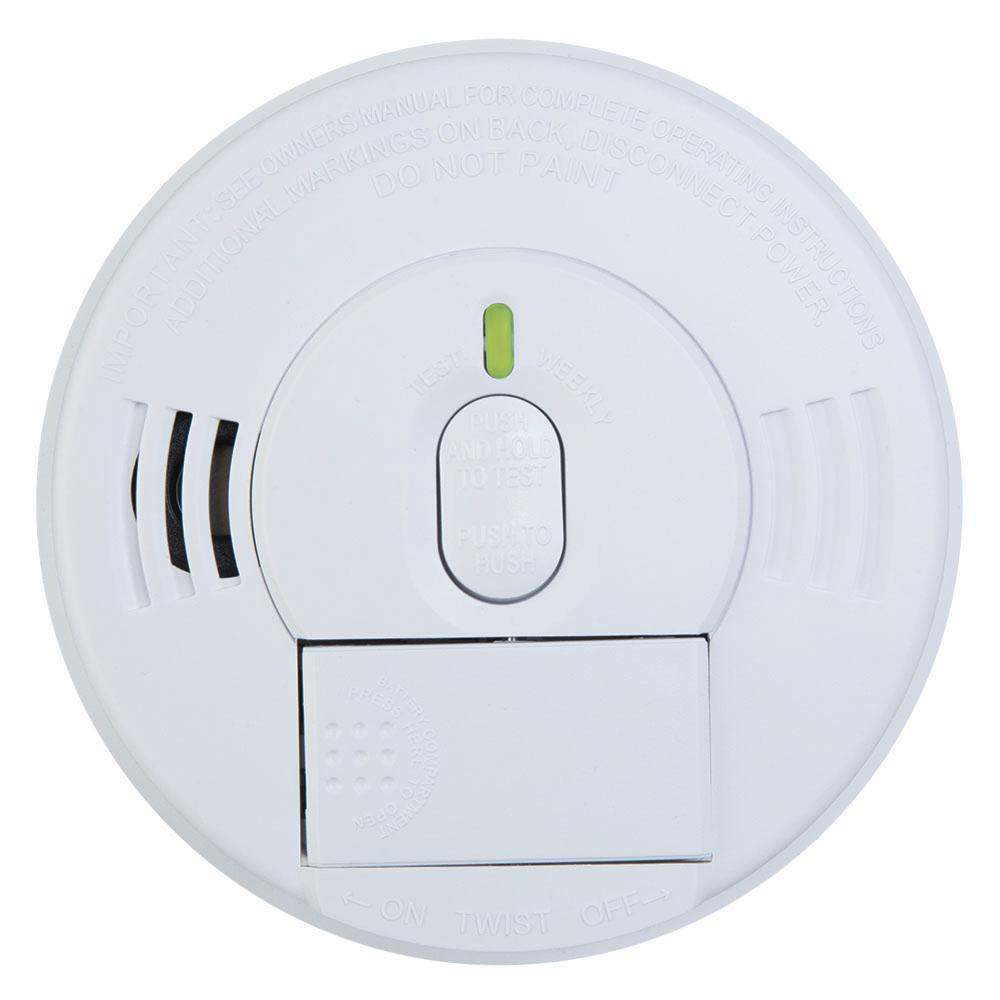 Kidde FireX Hardwire Smoke Detector with 9-Volt Battery ...