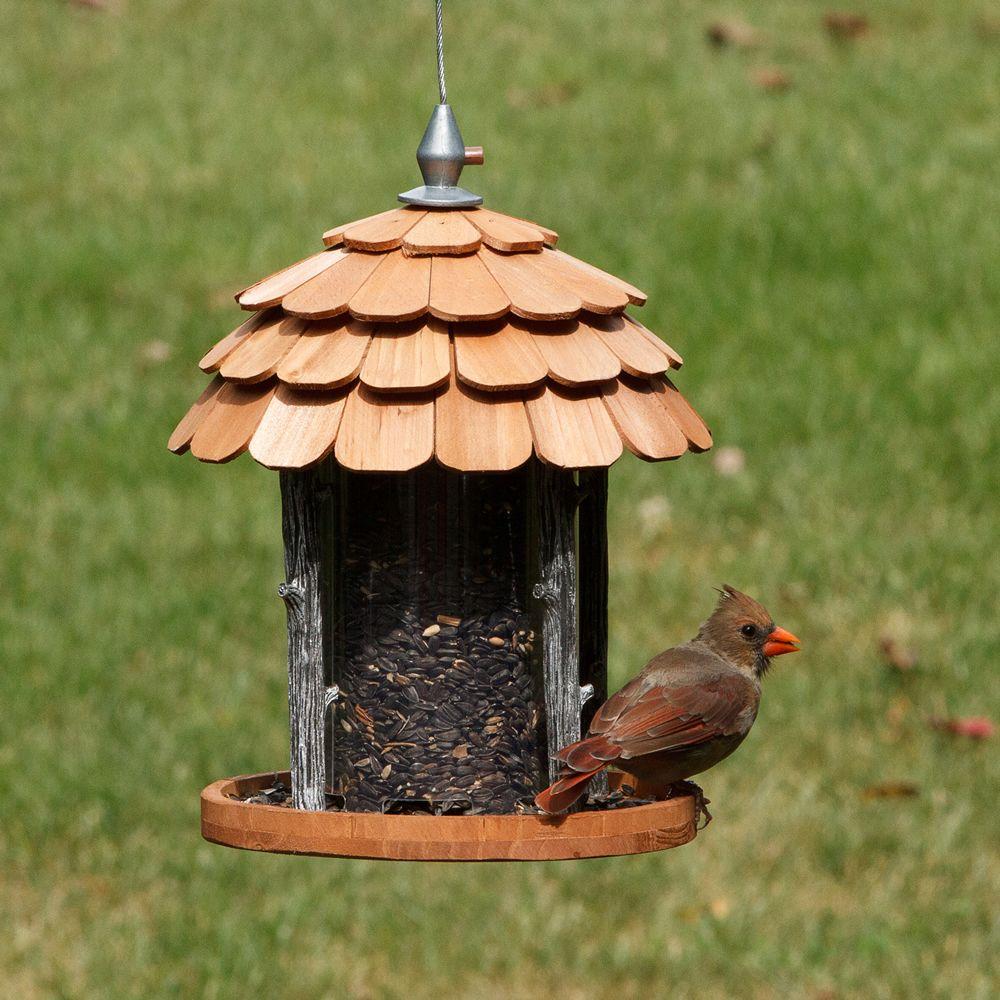 Perky Pet Gazebo Wood Bird Feeder 2 Lb Capacity 50129 The