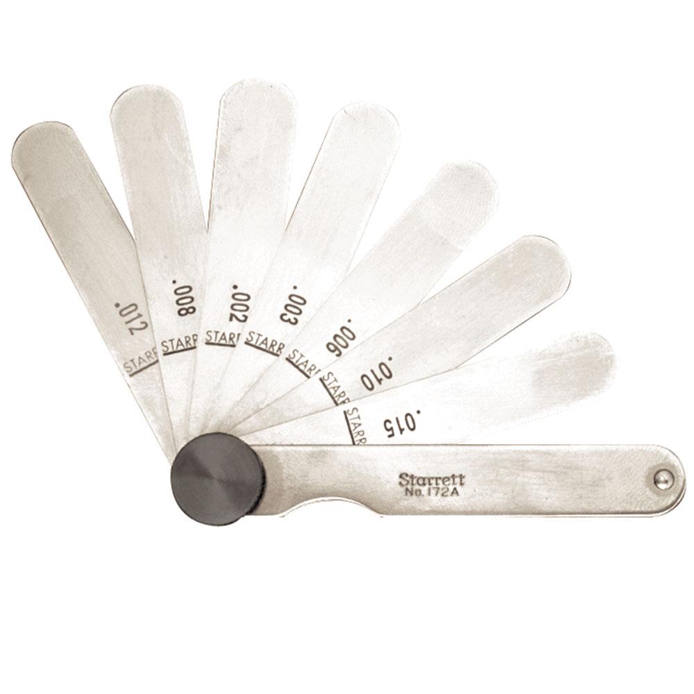 Starrett Thickness Gage with 9 Leaves172A The Home Depot