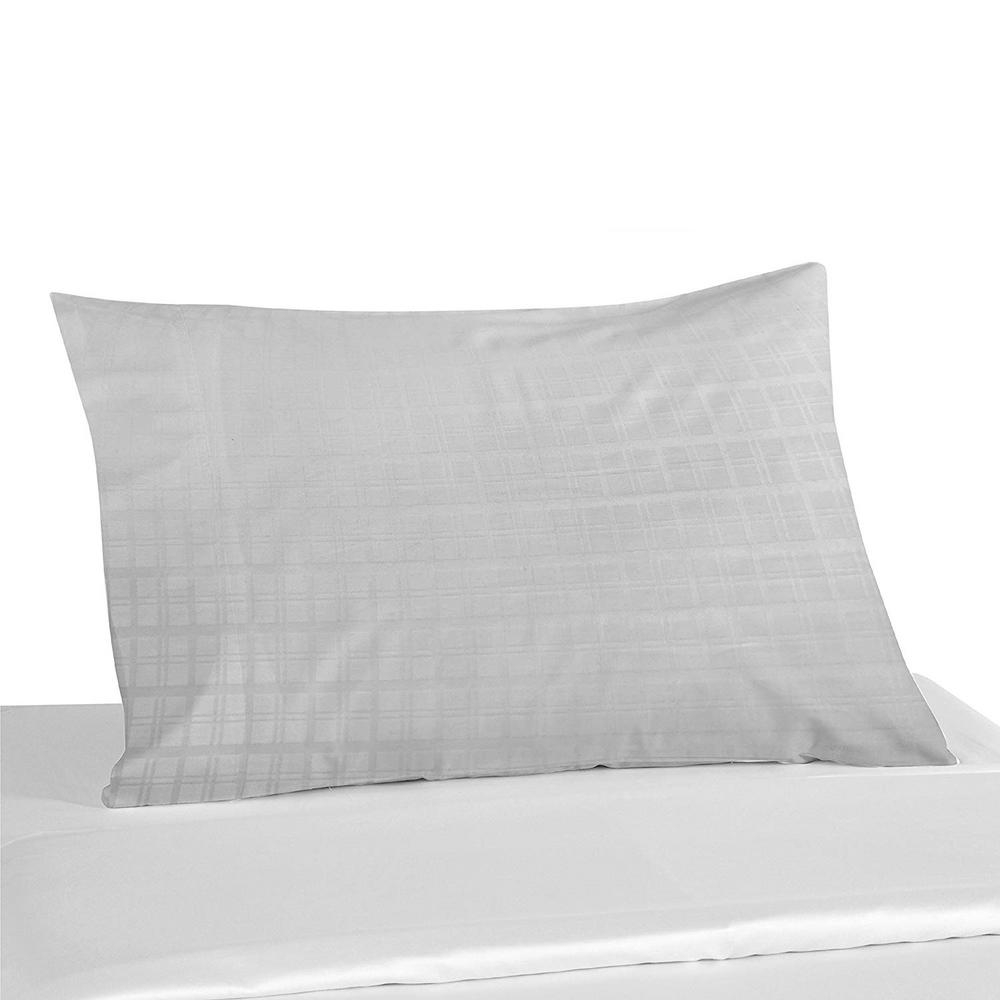 A1 Home Collections Moisture Absorbent 300TC TENCEL And Cotton White Pillow Case Dobby Weave
