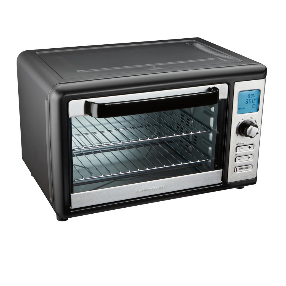 Oster 1500 W 4 Slice Brushed Stainless Programmable Toaster Oven