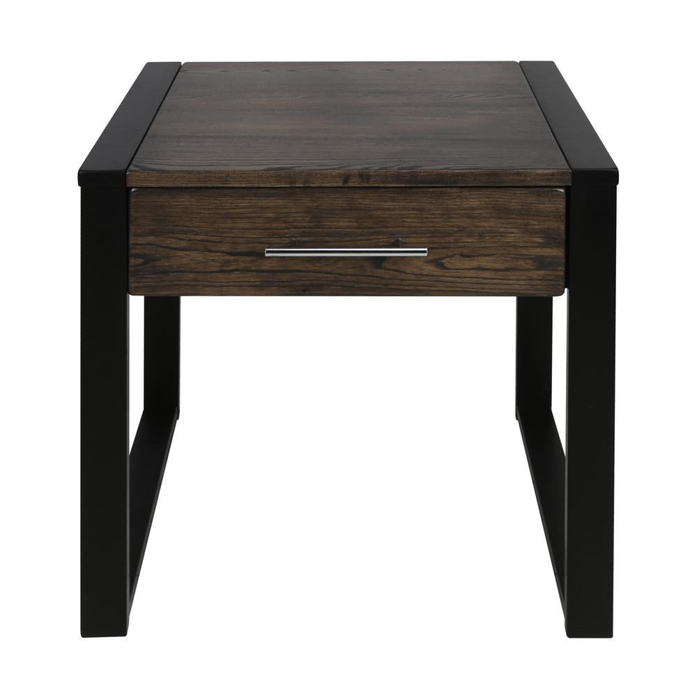 Short Under 20 In Gray Drawers End Tables Accent Austin Charcoal Black Solid American Ash End Table