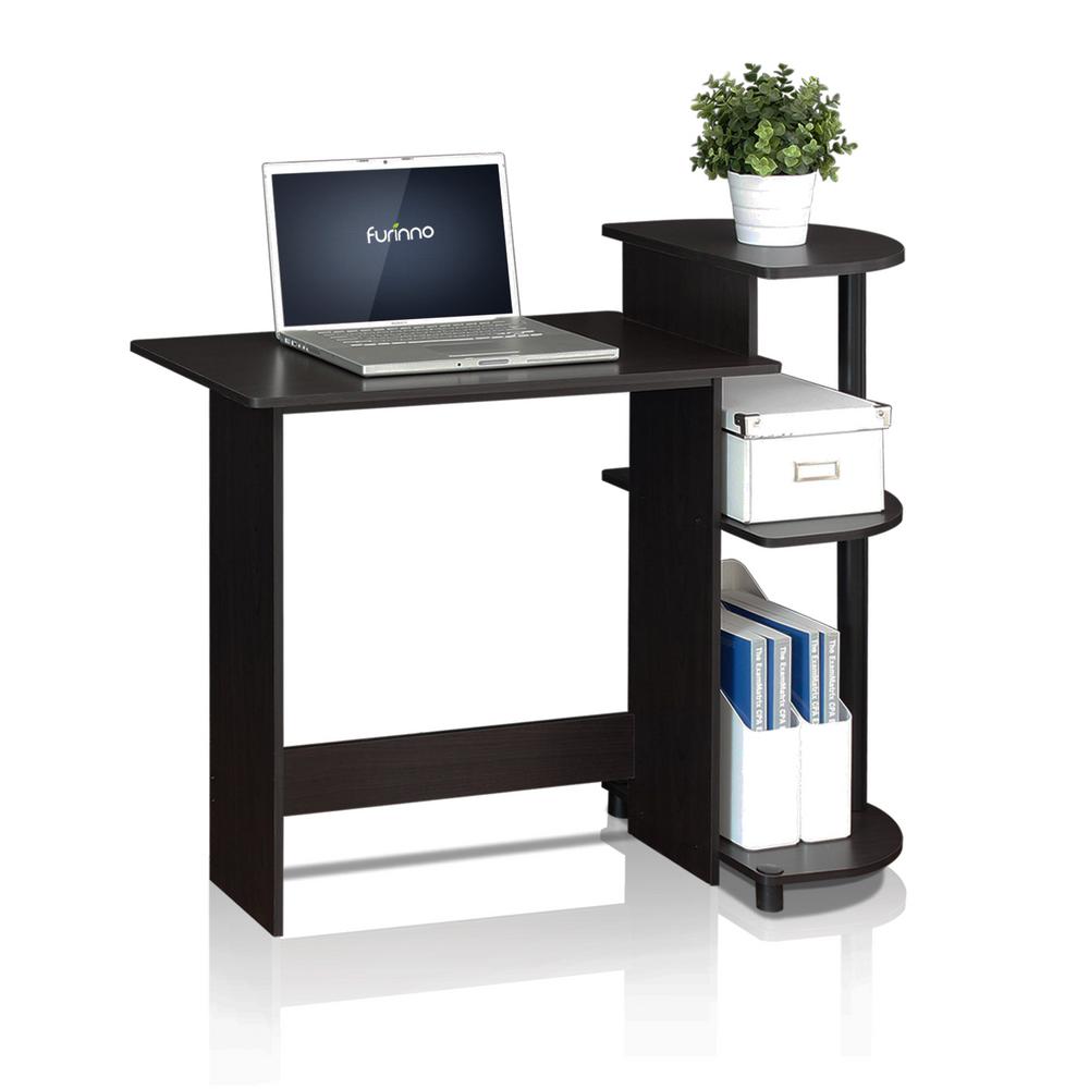 Furinno Compact Espresso/Black Computer Desk-11181EX/BK ...