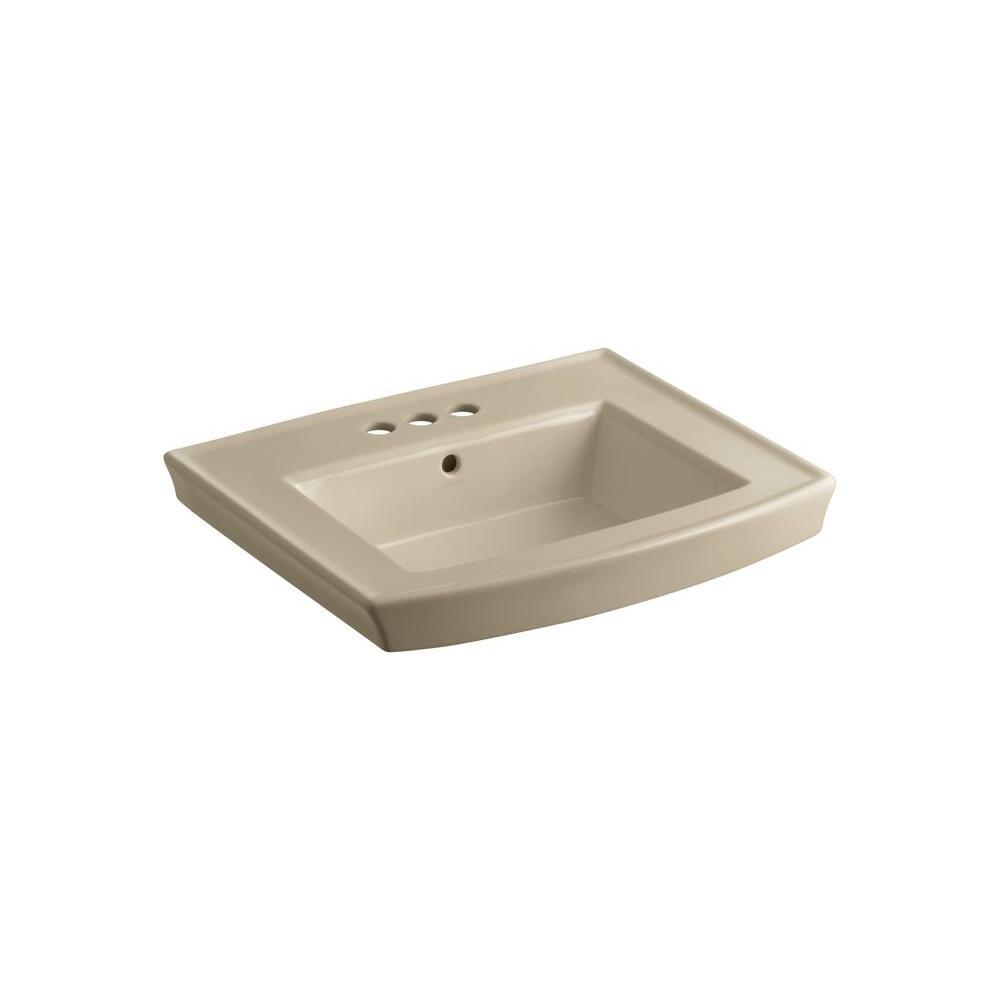 Foremost Series 1930 263/4 in. Pedestal Sink Basin in BiscuitF1930