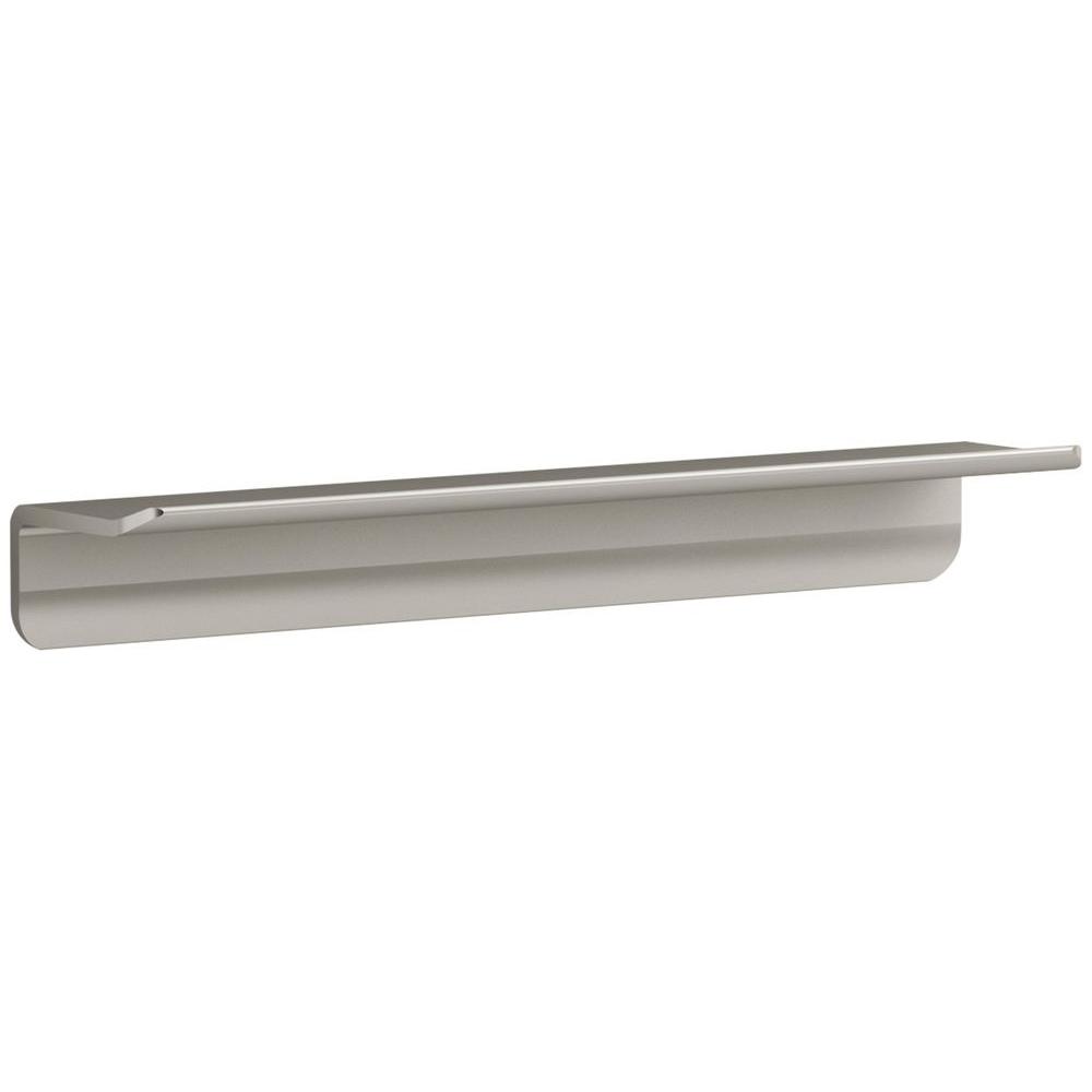 choreograph 14 in. w floating shower shelf in anodized brushed nickel