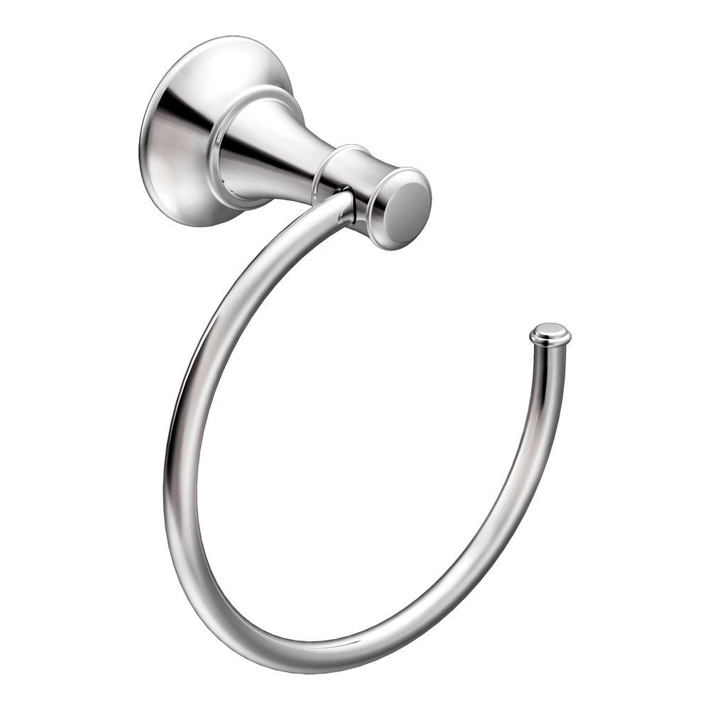 MOEN Ashville Towel Ring in ChromeDN7986CH The Home Depot