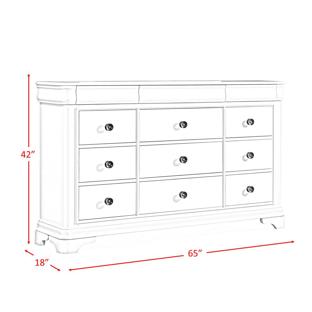 Conley 9 Drawer Cherry Dresser Cm750dr The Home Depot