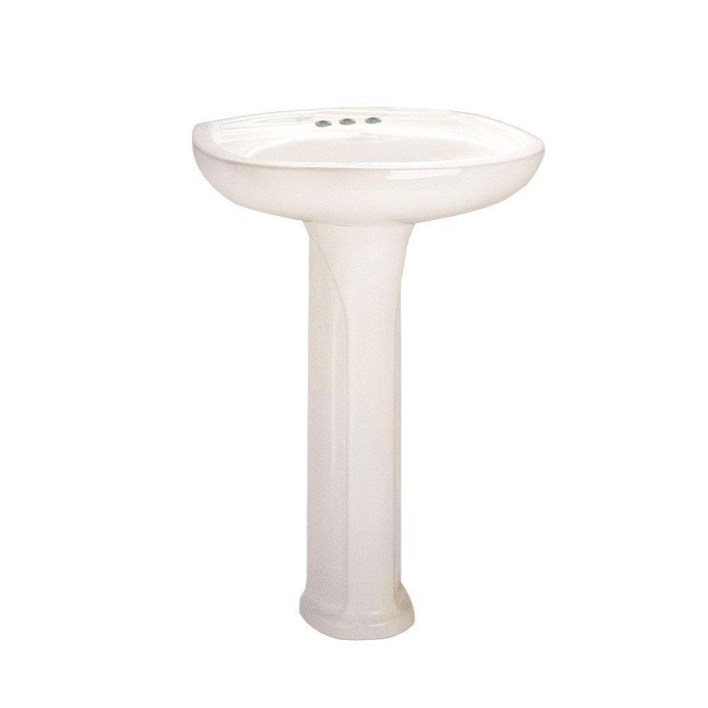 American Standard Colony Pedestal Sink Combo with 4 in. Faucet Centers