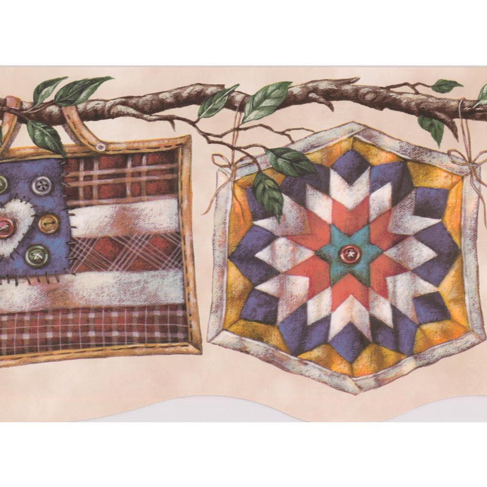 Retro Art Retro Colorful Kitchen Towels Drying On The Vine Coconut