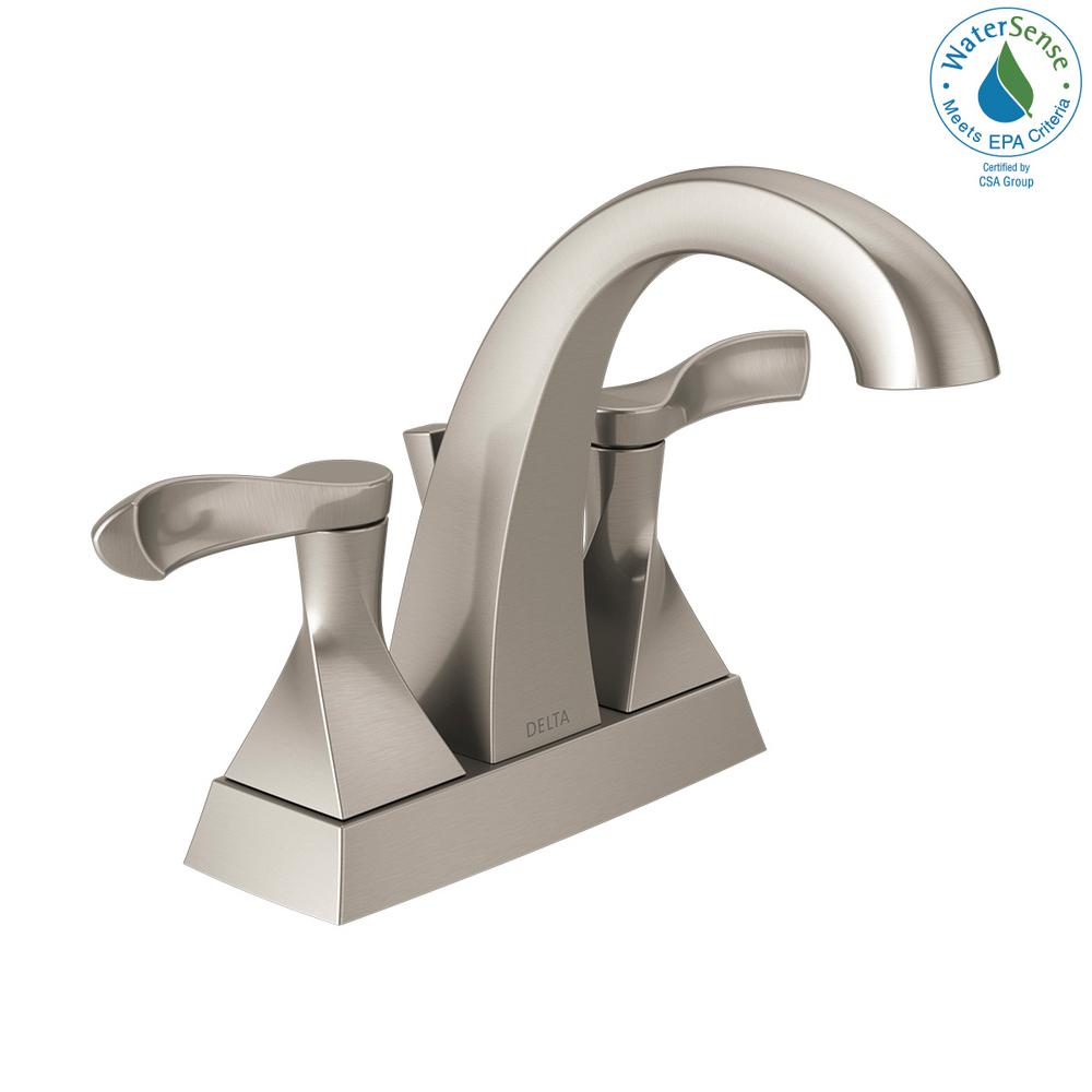 Delta Everly 4 In Centerset 2 Handle Bathroom Faucet In