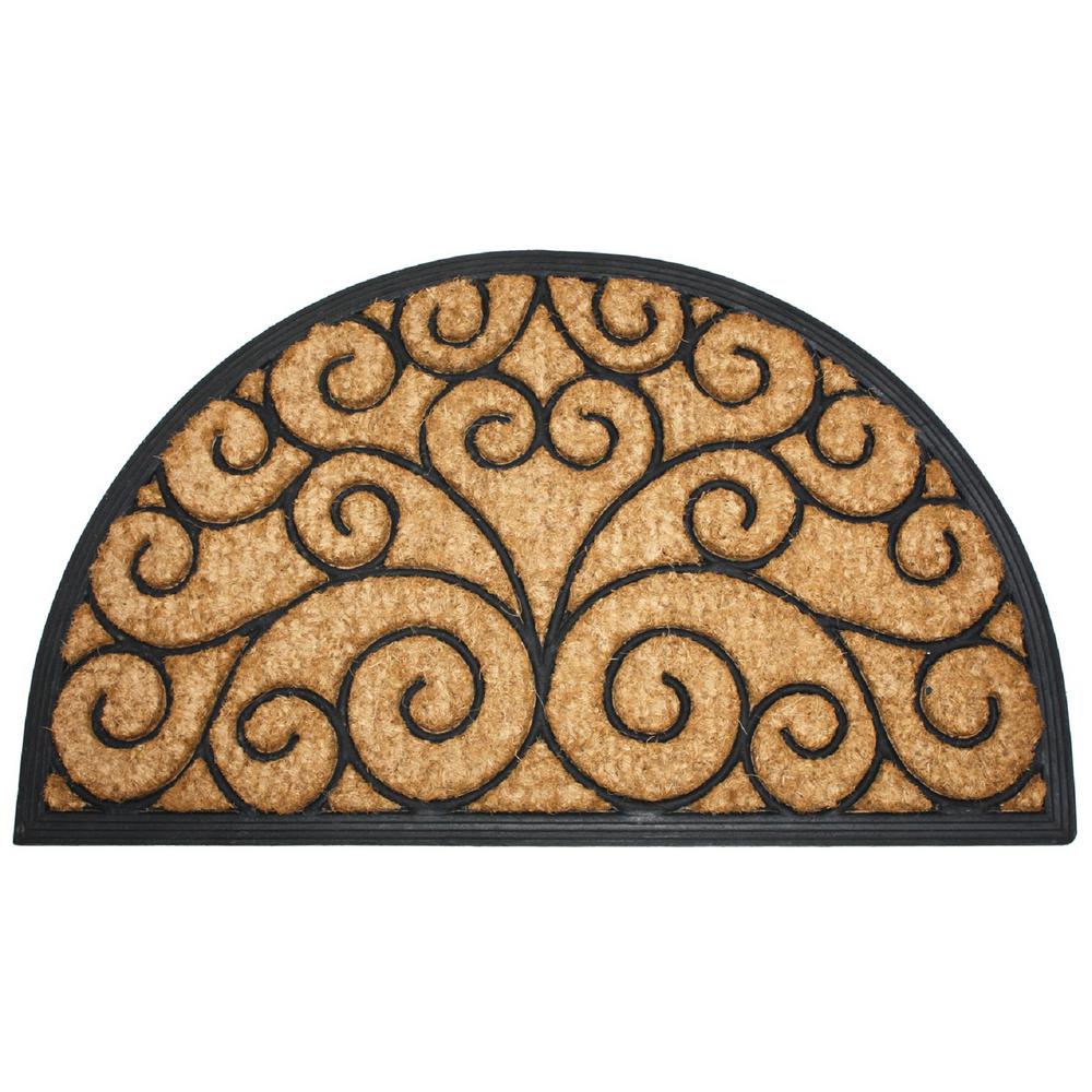 Orleans 18 in. x 30 in. Coir and Recycled Rubber Outdoor Doormat4435