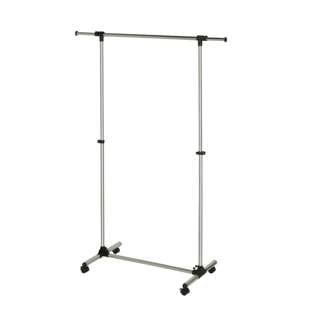 HoneyCanDo Adjustable Steel Garment Rack in ChromeGAR03538 The