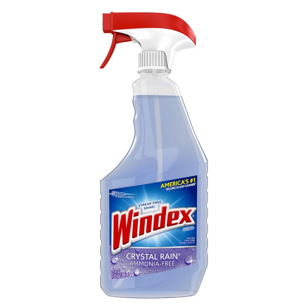 Windex 23 Fl Oz Crystal Rain Glass Cleaner 679593 The Home Depot