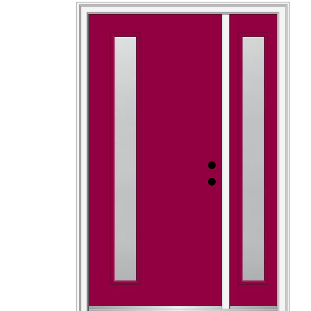 Mmi Door 53 In X 81 75 In Viola Frosted Glass Left Hand Inswing