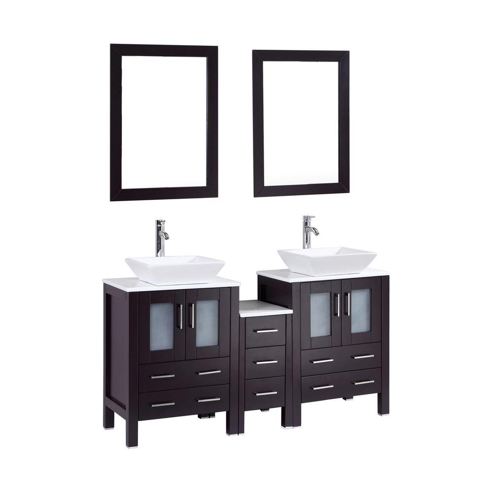 Home Decorators Collection Sonoma 60 in. W x 22 in. D Double Bath