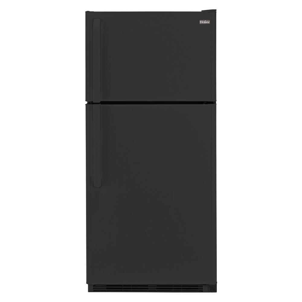 Haier 18.1 cu. ft. Top Freezer Refrigerator in BlackHRT18RCPB The