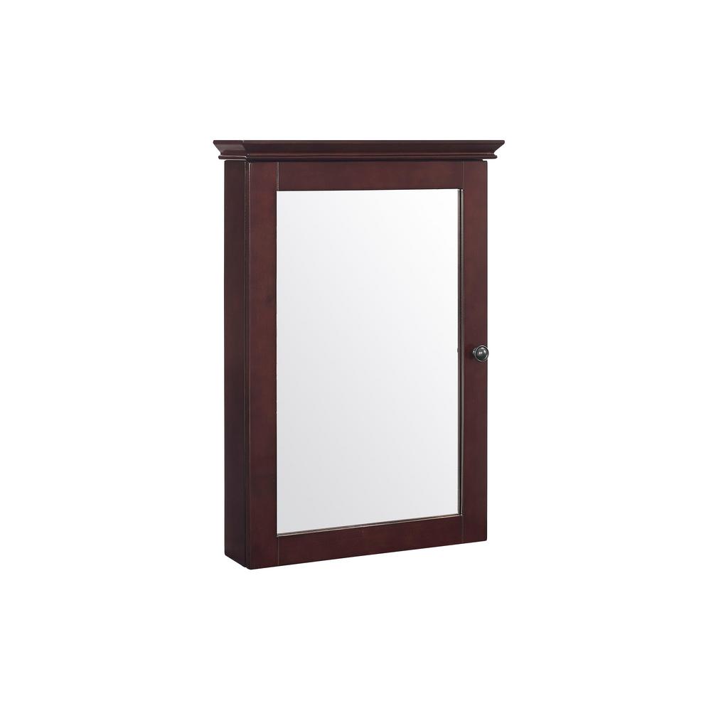 Crosley Furniture Lydia 19 25 In W X 28 In H X 5 25 In D Surface Mount Medicine Cabinet In Espresso Cf7005 Es The Home Depot