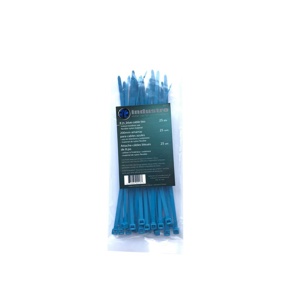 blue cable ties