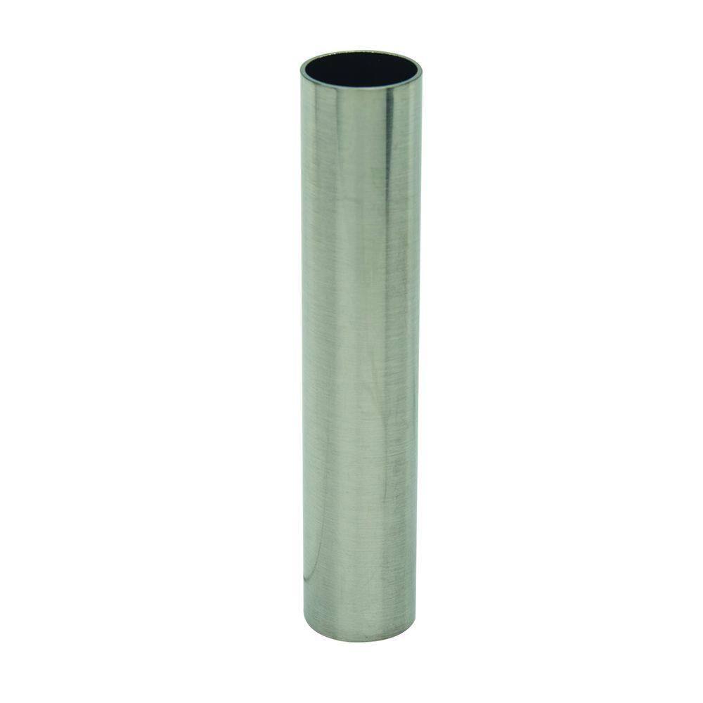 BrassCraft 1/2 in. Nominal Copper Cover Tube in Satin Nickel8489 NSH