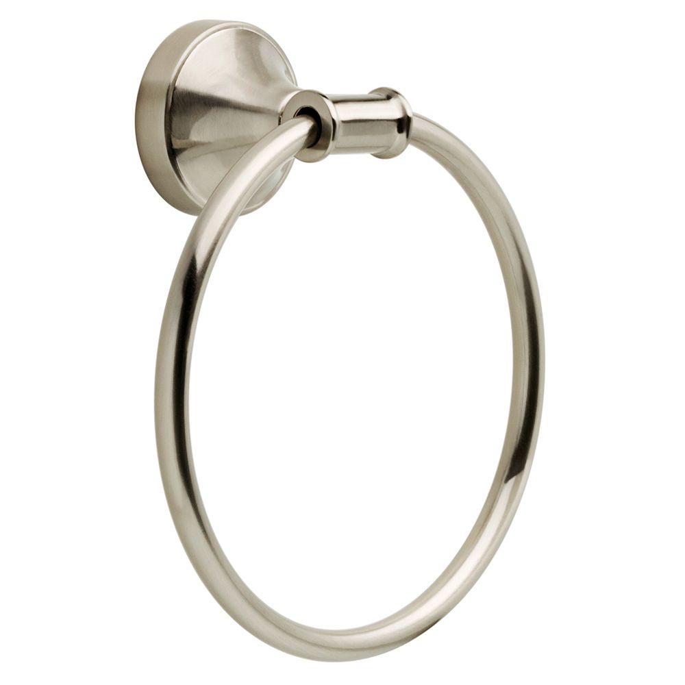 Delta Phoebe Towel Ring in Brushed NickelPHB46SN The Home Depot