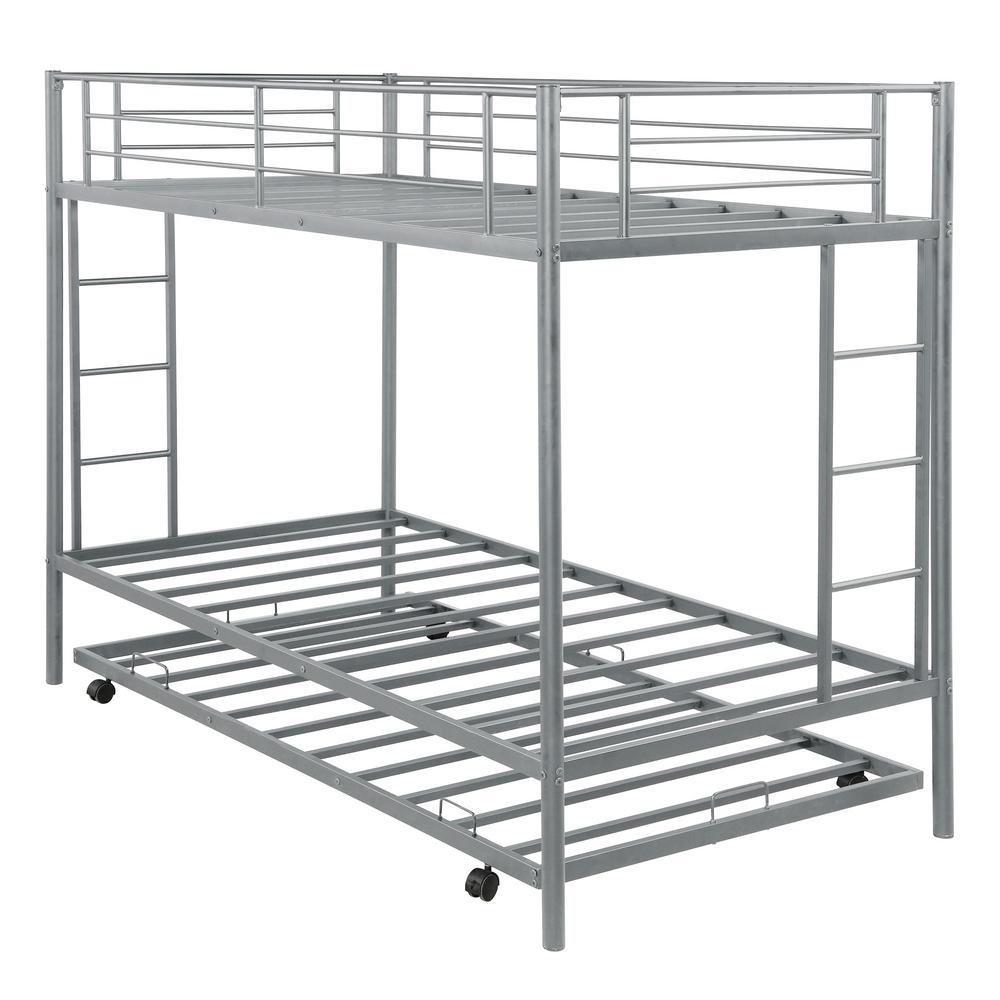 silver bunk beds