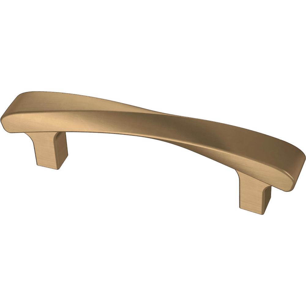 Liberty Modern Twist 3-3/4 in. (96 mm) Champagne Bronze Drawer Pull ...