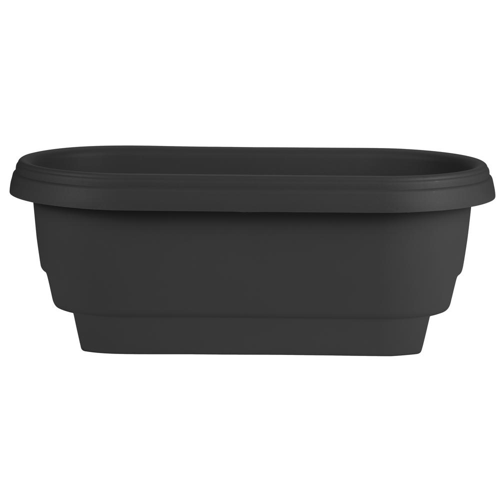 Reviews for Bloem 24 x 9 Black Deck Rail Planter Plastic Deck Rail Planter - DR2400 - The Home Depot