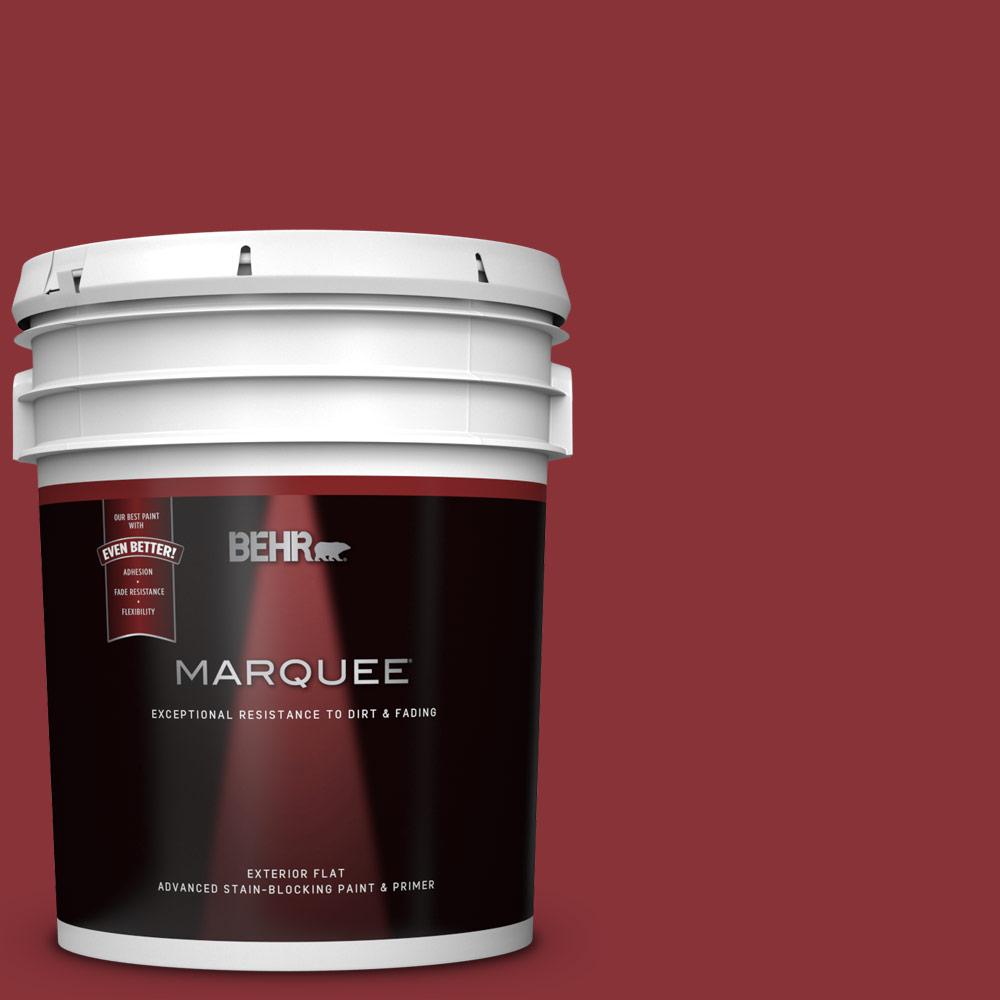 Behr Marquee 5 Gal Qe 07 Country Lane Red Flat Exterior Paint And Qe 07 Country Lane Red Flat Exterior Paint And