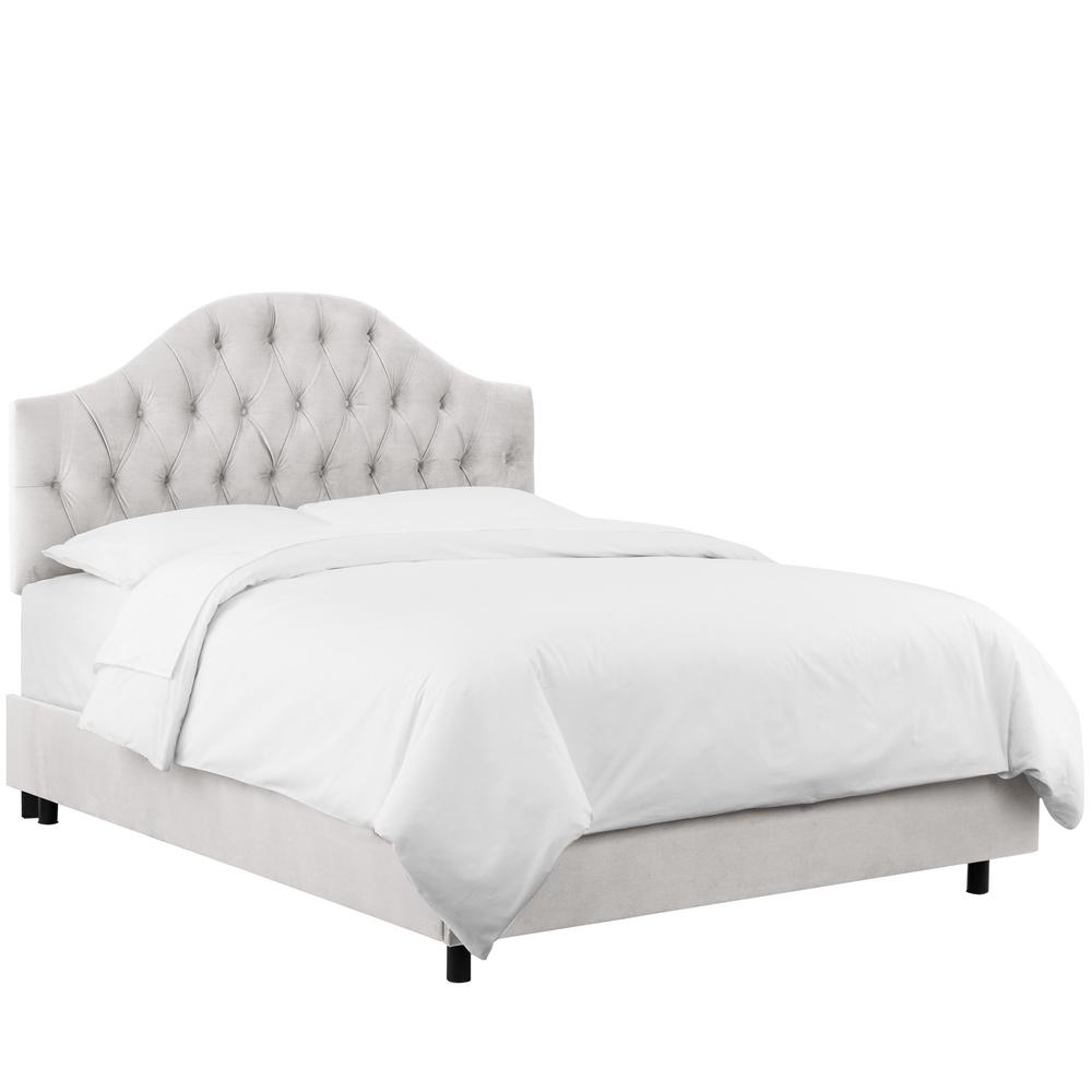 Mystere Dove Twin Diamond Tufted Bed 2720bedmstdv The Home Depot Mystere Dove Twin Diamond Tufted Bed