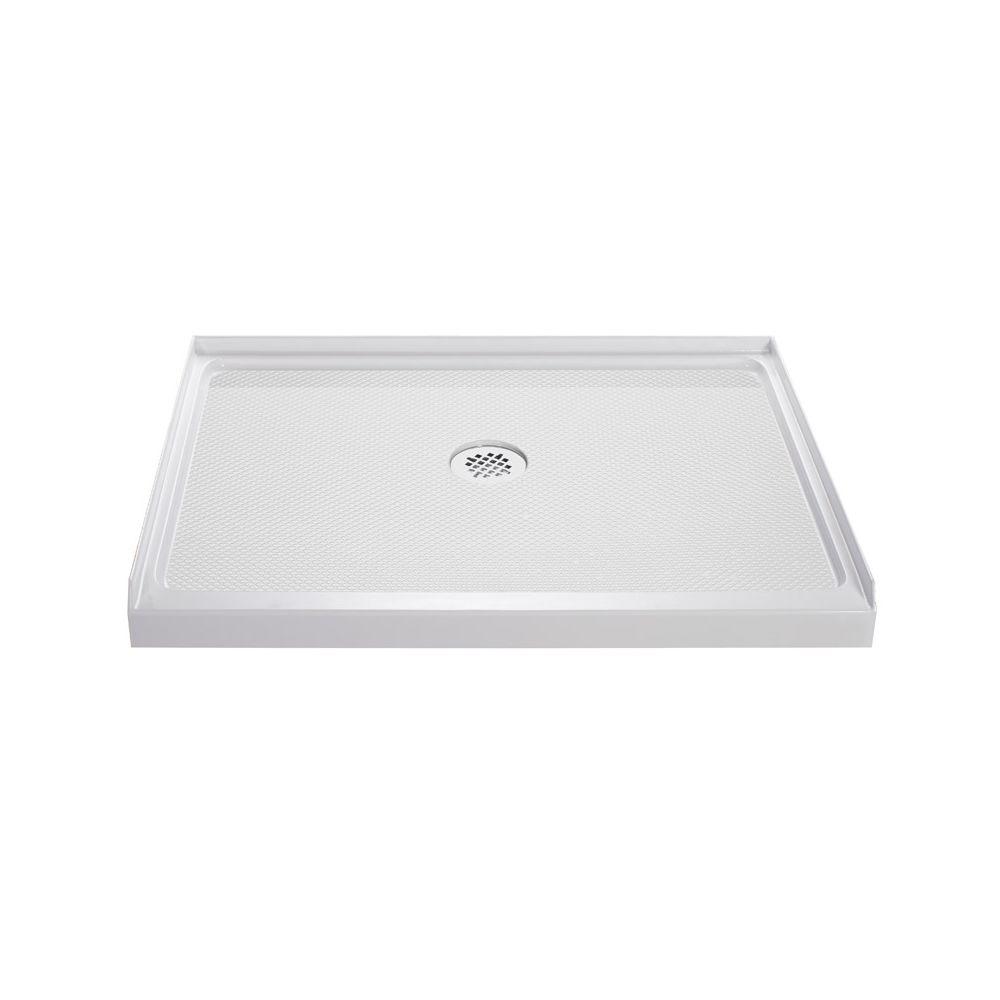 DreamLine SlimLine 32 in. x 32 in. Single Threshold Shower Base in WhiteDLT1132320 The Home