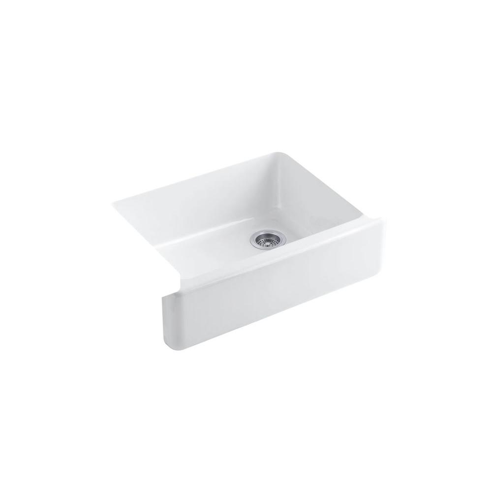 Kohler Whitehaven Farmhouse A Front Cast Iron 30 In Single Bowl Kohler Whitehaven Farmhouse A Front Cast Iron 30 In Single Bowl Kitchen Sink White With Racks K 6487 0 6638 St The Home Depot