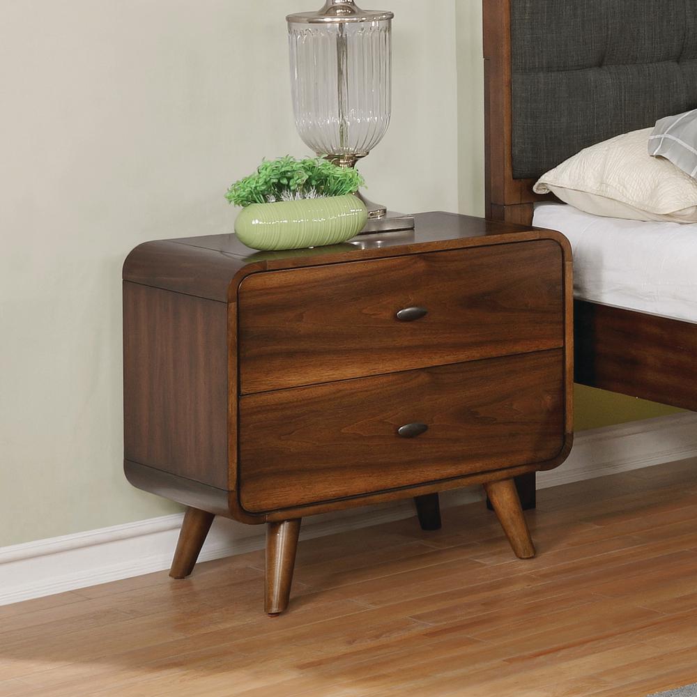 Coaster Home Furnishings Robyn 2 Drawer Nightstand Dark Walnut Robyn 2 Drawer Nightstand Dark Walnut