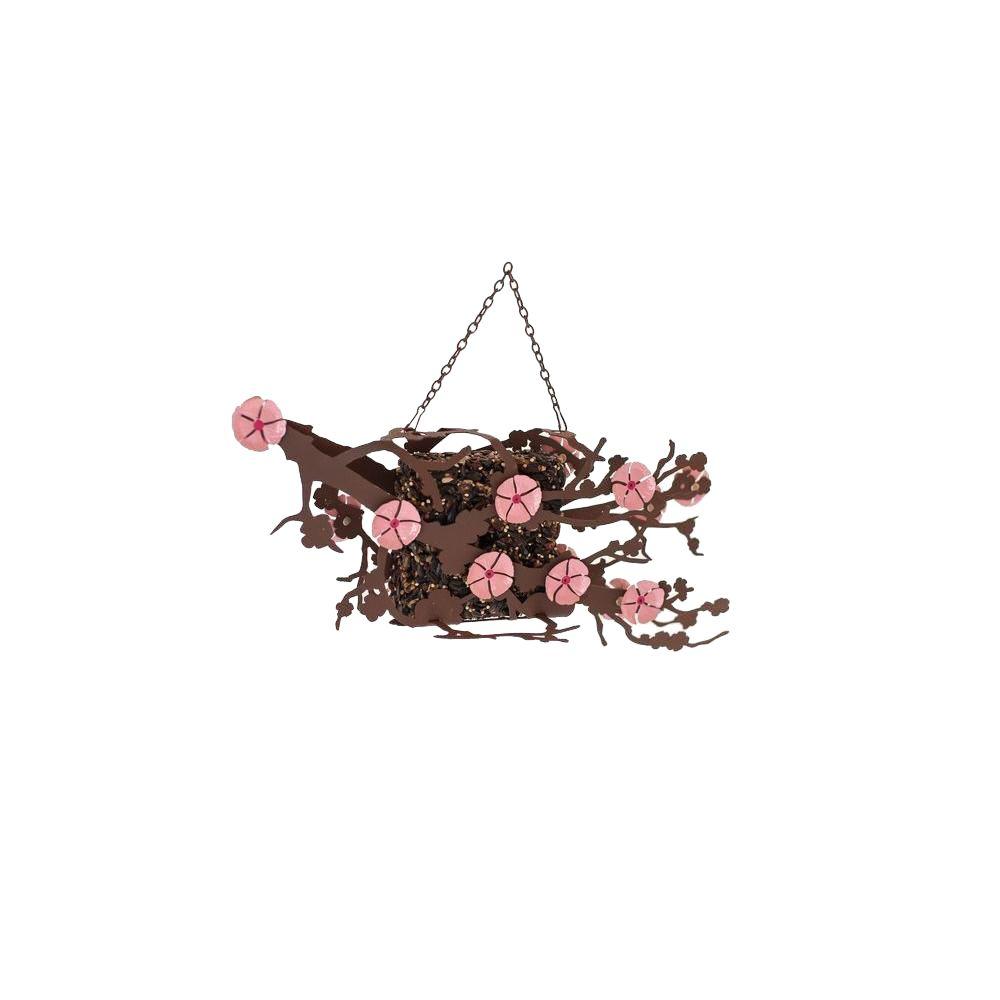 Desert Steel Cherry Blossom Suet Bird Feeder 409 110s The Home Depot