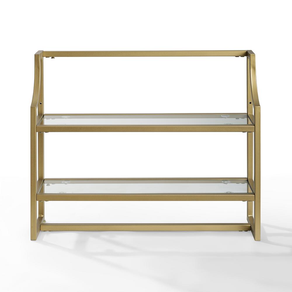 Crosley Furniture Aimee 24 In Wall Shelf Soft Gold Cf6204 Gl Wall Shelf In Soft Gold Cf6204 Gl