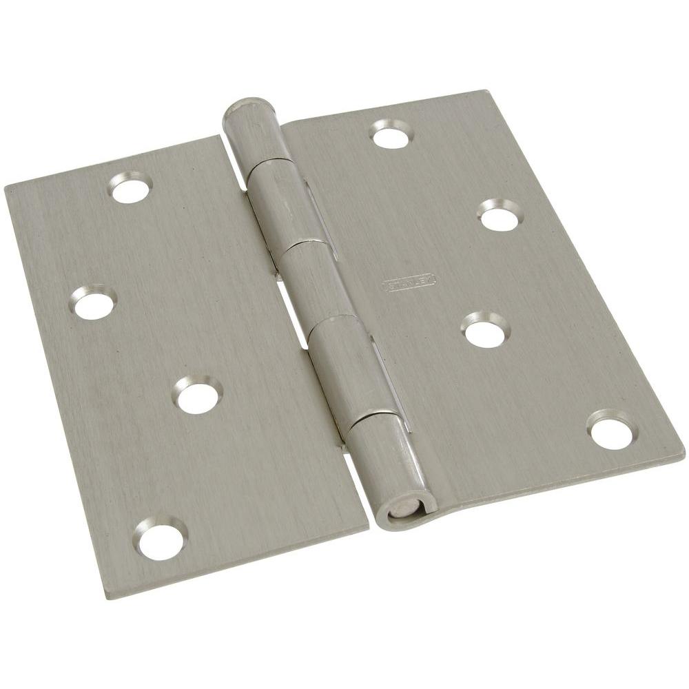 Stanley-National Hardware 4 in. Satin Nickel Door Hinge-V8028 4X4 ...