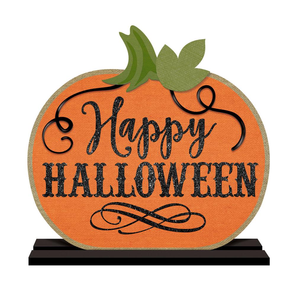 14in Happy Halloween Party Boo Ghost Pumpkin Table Centrepiece Decoration