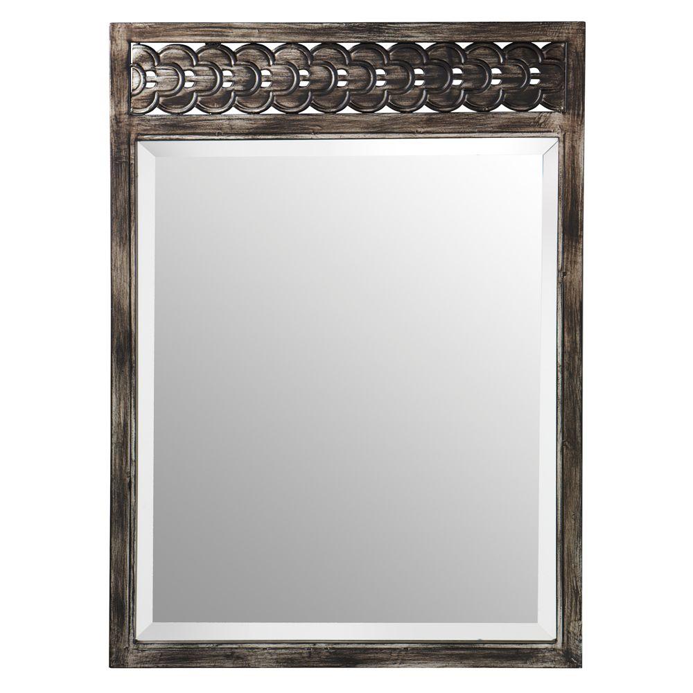 Home Decorators Collection Sydney 30 in. L x 22 in. W Iron Wall Mirror