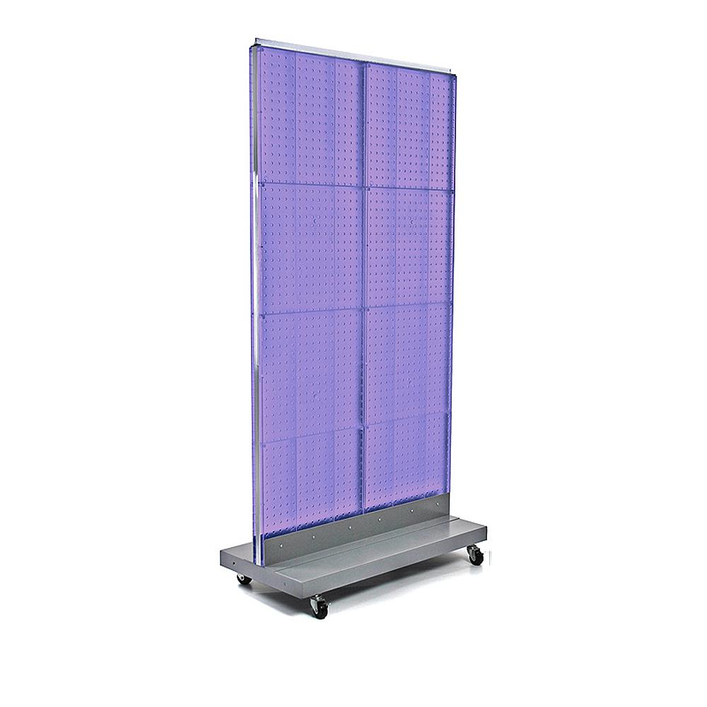 Azar Displays 60 in. H x 32 in. W 2Sided Double Pegboard Floor Display