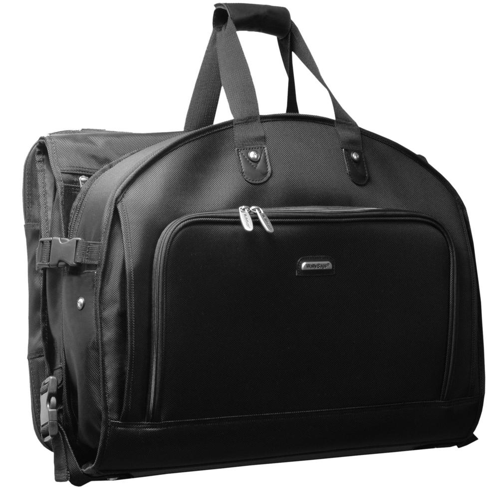 52 In Framed Tri Fold Garment Bag With Shoulder Strap And Multiple Accessory Pockets