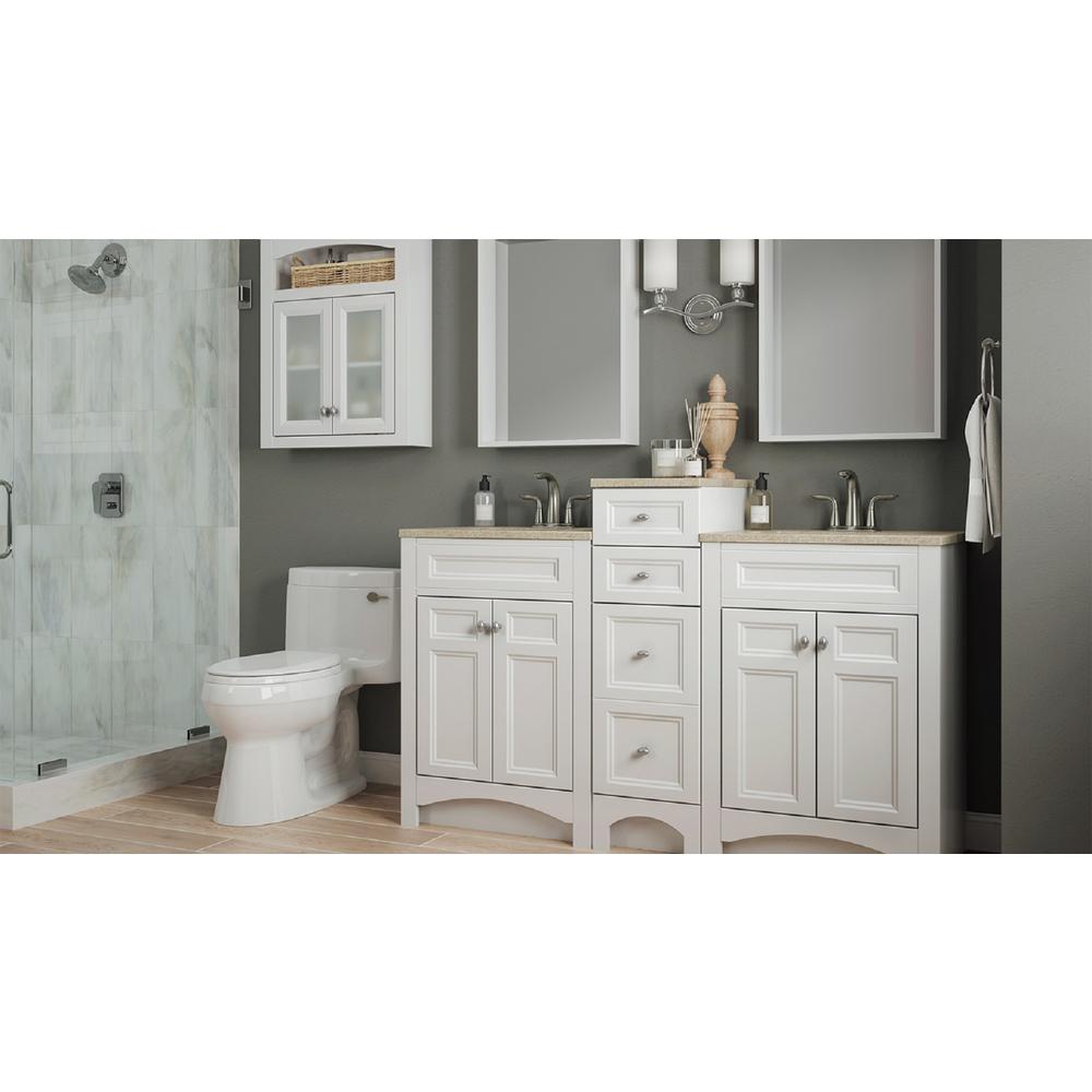 Glacier Bay Modular 12 In W X 31 In H X 6 In D Bathroom Storage Wall Cabinet In White H12fg Wht The Home Depot