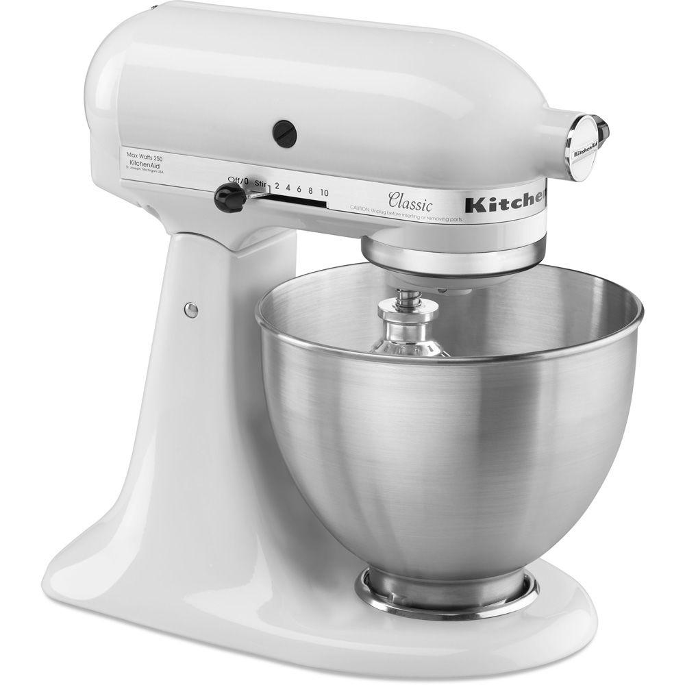 KitchenAid Classic 45 Qt Tilt Head White Stand Mixer K45SSWH