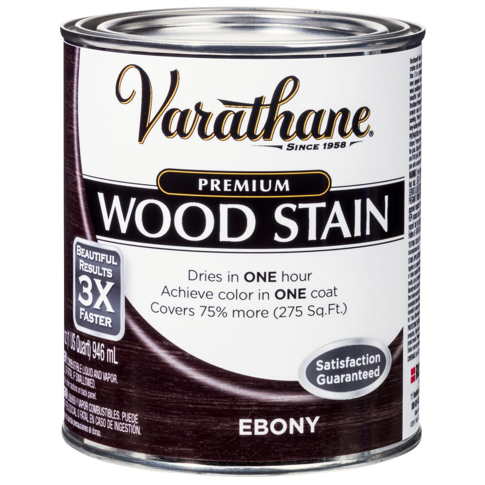 Varathane 1 Qt Ebony Premium Fast Dry Interior Wood Stain 2 Pack