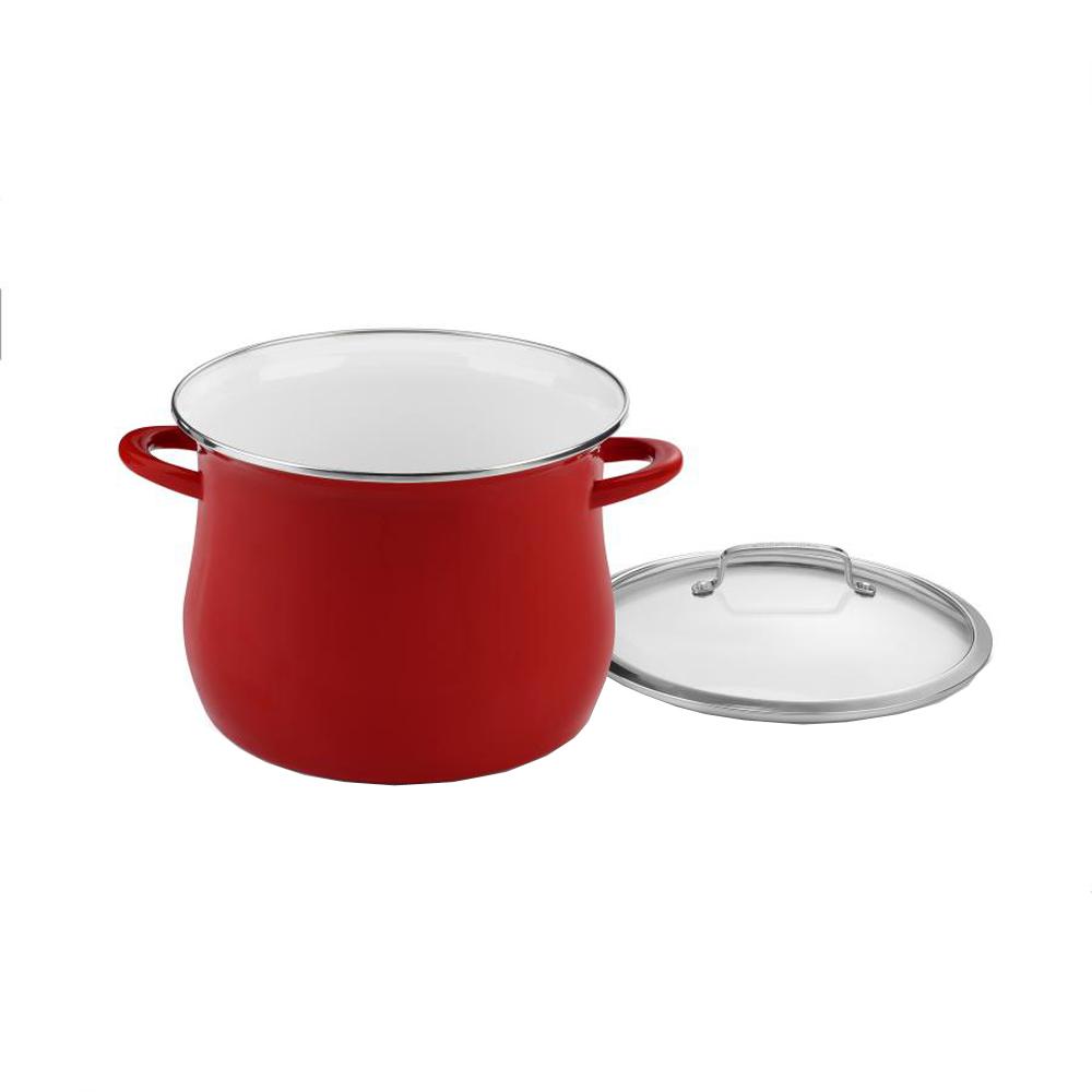 UPC 086279125682 product image for 12 Qt. Red Stockpot with Cover | upcitemdb.com