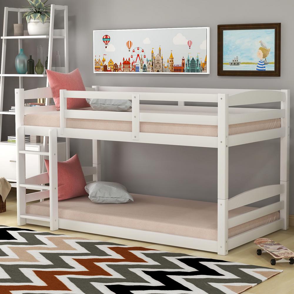 South Shore Mobby Pure White Twin Size Loft Bed 3880087 The Home