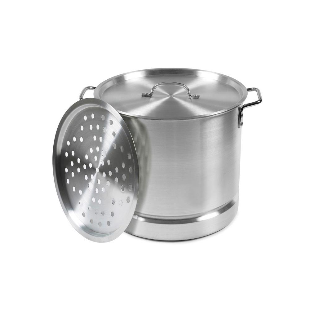 IMUSA Aluminum 20 Qt Tamale And Seafood Steamer MEXICANA 30 The Home   Imusa Stock Pots Mexicana 30 64 1000 