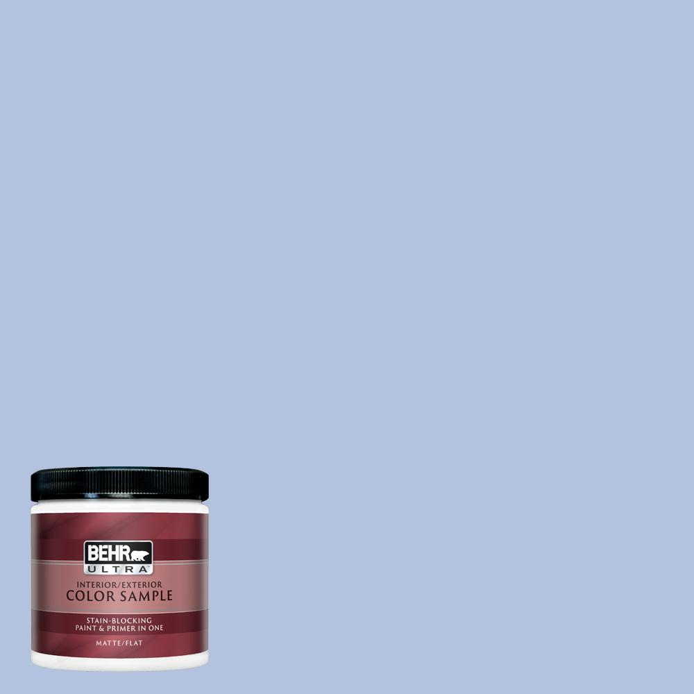 Behr Ultra 8 Oz 600c 3 Periwinkle Bud Matte Interior Exterior Paint And Primer In One Sample