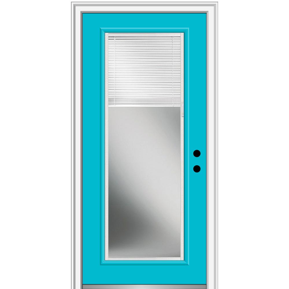 MMI Door 36 in. x 80 in. Internal Blinds LeftHand Inswing