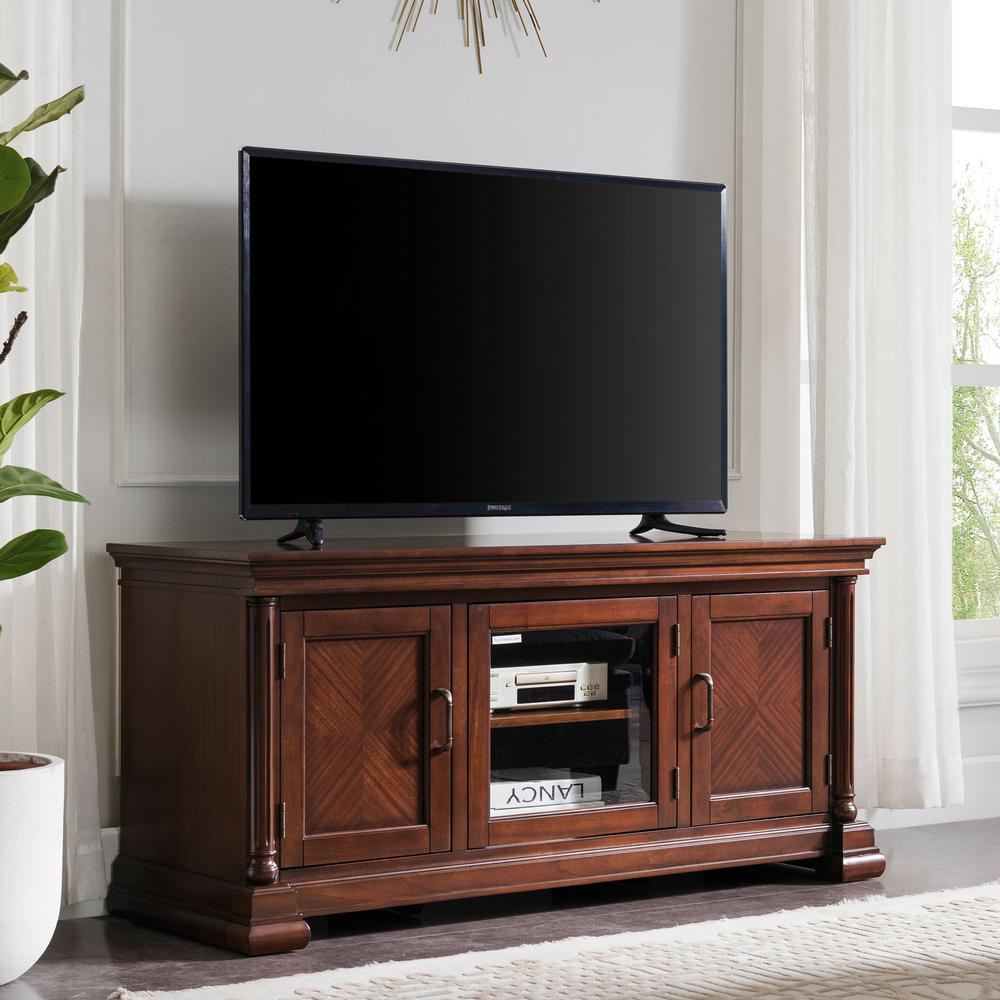 Cherry TV Stands Living Room Furniture The Home Depot