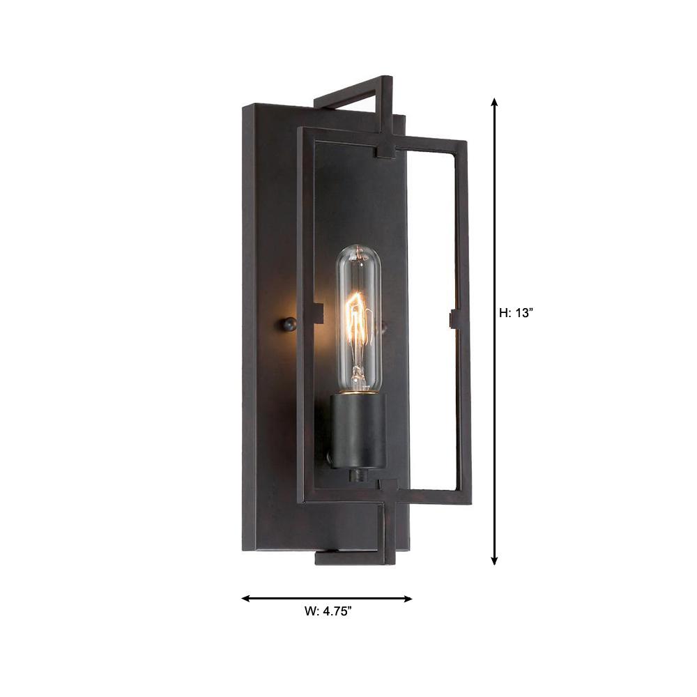 Home Decorators Collection 1 Light Vintage Bronze Wall Sconce